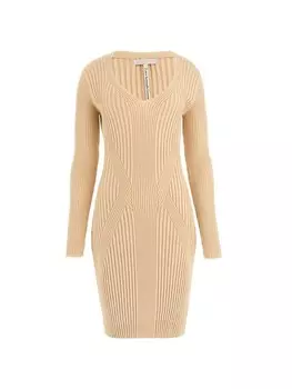 Мини платье GUESS Dress, бежевый