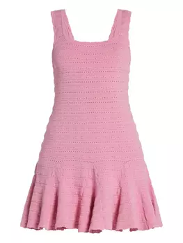 Мини-платье Мэриэнн LoveShackFancy, розовый