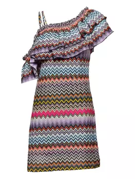 Мини-платье Missoni Zigzag, синий