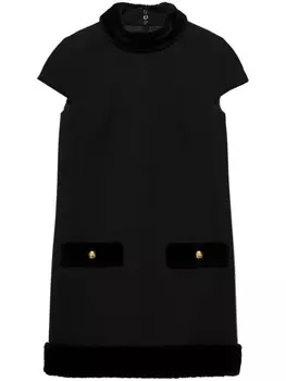 Мини-платье Natt Prada, черный