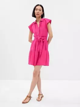 Мини-Платье-Рубашка Gap, розовый