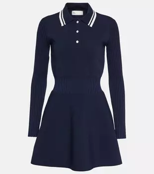 Мини-платье-рубашка Tory Burch, синий