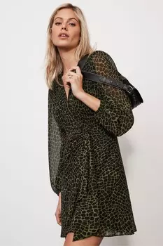 Мини-Платье с принтом Mint Velvet, зеленый