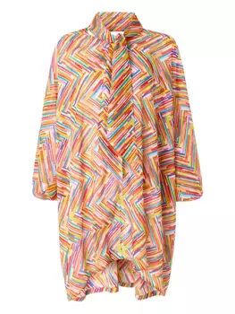 Мини-платье с зигзагообразным узором Missoni, оранжевый