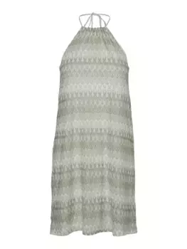 Мини-платье Vero Moda "VMDICTE SINGLET SHORT DRESS JRS GA", серебристый