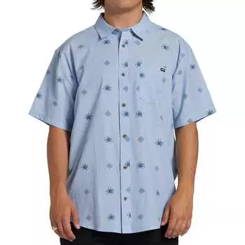 Мини-рубашка sundays с короткими рукавами Billabong, цвет blue suede