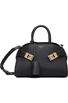 Мини-рюкзак биколор Ferragamo, черный