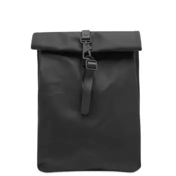 Мини-рюкзак Rains Rolltop, черный