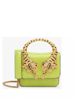 Мини-сумка-цепочка Roberto Cavalli, зеленый