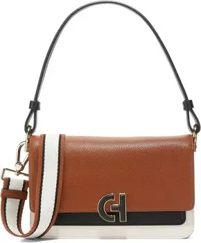 Мини-сумка через плечо Cole Haan, цвет British Tan/Black/Ivory
