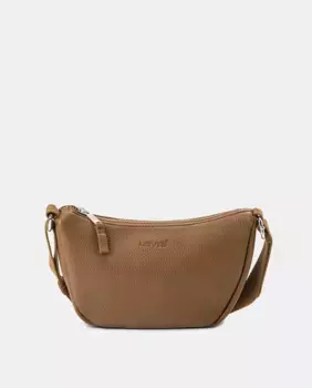 Мини-сумка через плечо на молнии Levi's, коричневый