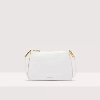 Мини-сумка из зерненой кожи Coccinelle MAGIE SMALL, белый