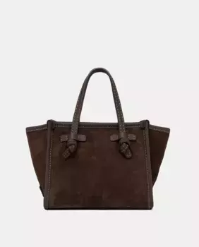 Мини-сумка Miss Marcella из замши Gianni Chiarini, темно-коричневый