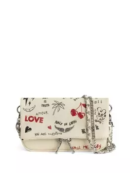 Мини-сумка Rock Nano Love Tag Zadig&Voltaire, нейтральный цвет