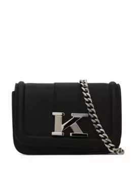 Мини-сумка с логотипом Kiton, черный