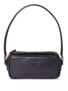 Мини-сумка с логотипом MIU MIU, черный
