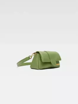 Мини-сумка с объемным клапаном Бамбиму Jacquemus, зеленый