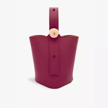 Мини-Сумка-Ведро из кожи Pebble Loewe, красный