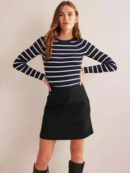 Мини-юбка Boden из джерси, черный
