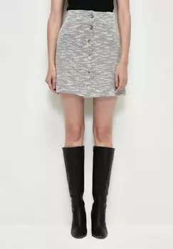 Мини-юбка BUTTONED adL, белый