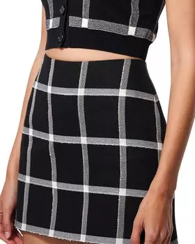 Мини-юбка Carolina Herrera, черный/белый