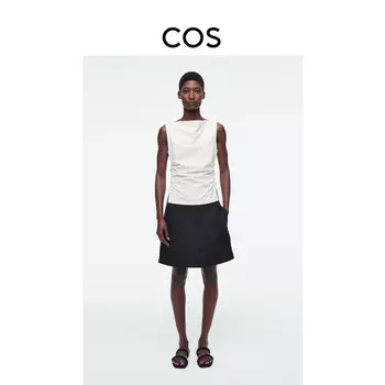 Мини-юбка Cos трапециевидного силуэта, черный