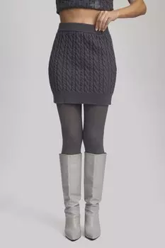 Мини-юбка EBA SKIRT Gestuz, серый