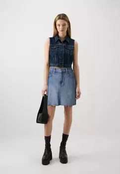 Мини-юбка G-Star, выцветший на солнце зее Viktoria Short Skirt Clean Edge