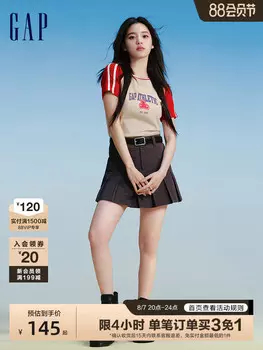 Мини-юбка Gap короткая, черный