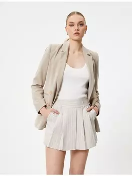 Мини-юбка KOTON, цвет beige gestreift