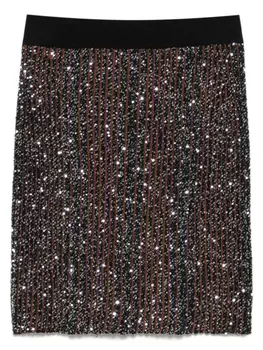 Мини-юбка Missoni с пайетками, черный