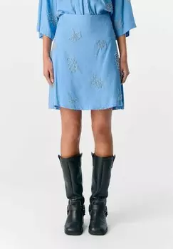 Мини-юбка PERLENVERZIERTER - A-line skirt Object, синий