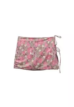 Мини-юбка PULL&BEAR, розовый