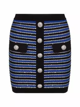 Мини-юбка с пайетками Balmain