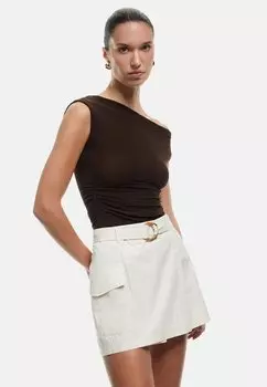 Мини-юбка Shorts Koton, бежевый