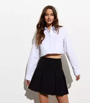 Мини-юбка со складками Black Box New Look, черный