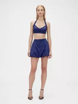 Мини-юбка STUDIO BUBBLE MINI SKORT GAP, темно-синий