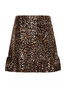 Мини-юбка TOOCHE Mini Leo, черный