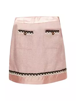 Мини-юбка TOOCHE Mini Tweed Two Piece Jupe, розовый