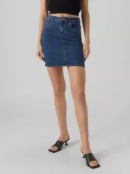 Мини-юбка Vero Moda, темно-синий