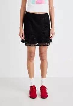 Мини-юбка VMRUDDY SHORT SKIRT Vero Moda, черный