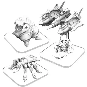 Миниатюра Privateer Press Monsterpocalypse: Destroyers Alternate Elite Units - Belcher, LTA Fighter, Dire Ant