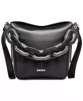 Миниатюрная сумка-хобо Aspen с цепочной ручкой Dkny, бежевый