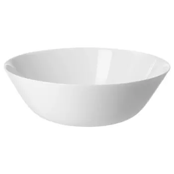 Миска, белая, 23 см, OFTAST IKEA