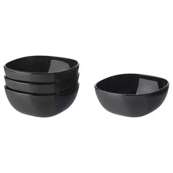 Миска, черная, 14 см, BACKIG IKEA