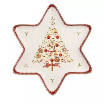 Миска Winter Bakery Delight Star, большая, 37,5x33 см Villeroy & Boch, красочный