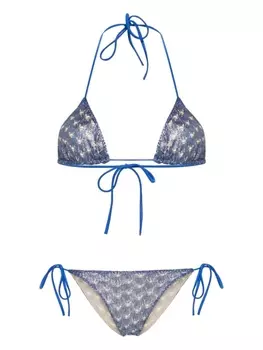 Missoni бикини с люрексом, синий