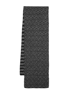 Missoni двусторонний шарф Zigzag, черный