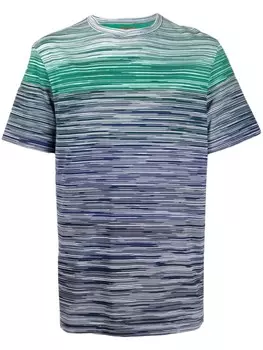 Missoni футболка с эффектом градиента, синий