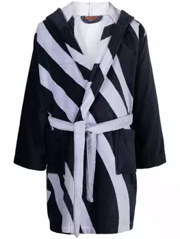 Missoni халат в полоску, синий